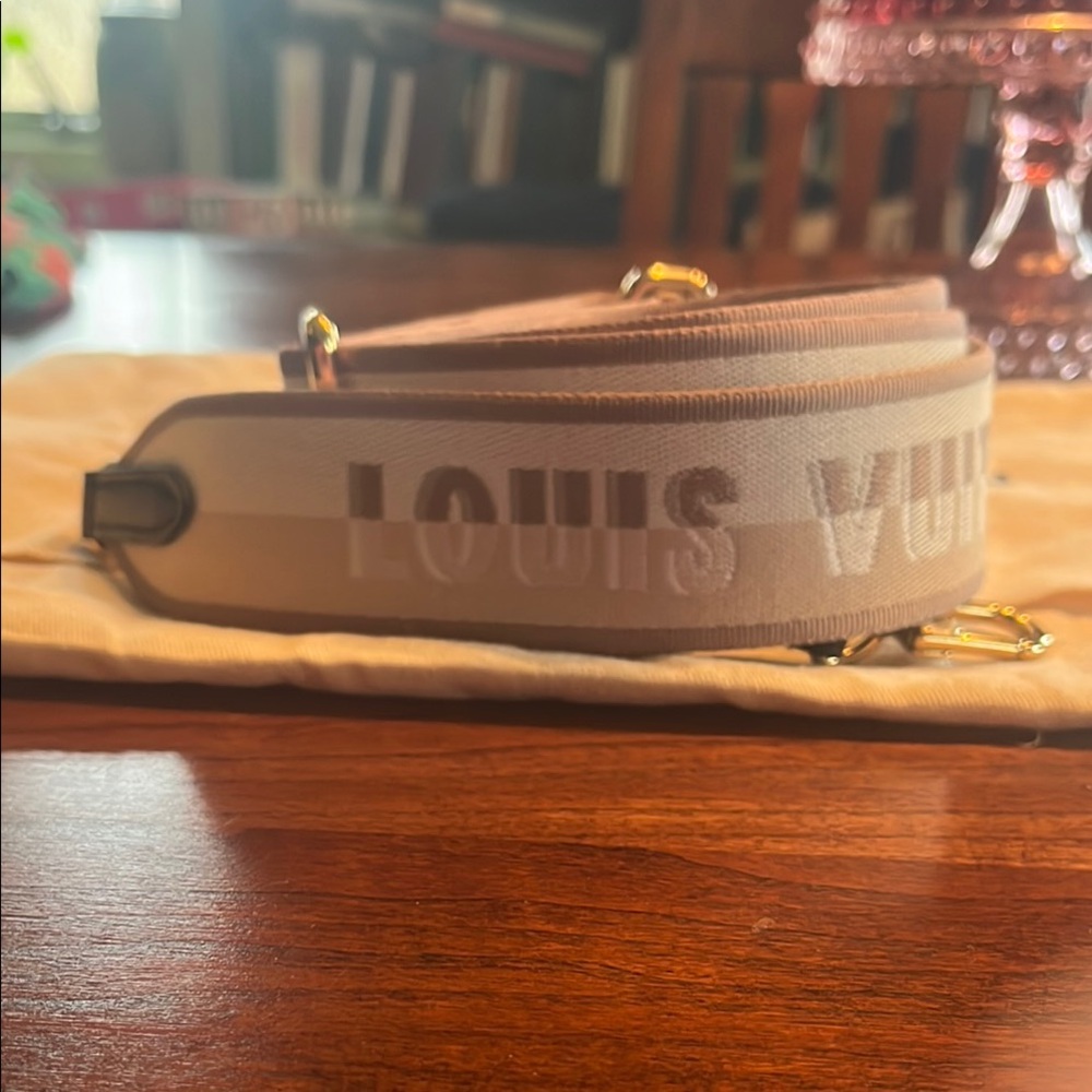 Louis Vuitton Beige Guitar Strap